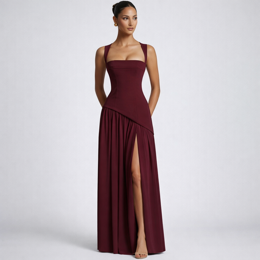 JADE | Vestido Largo Lacado