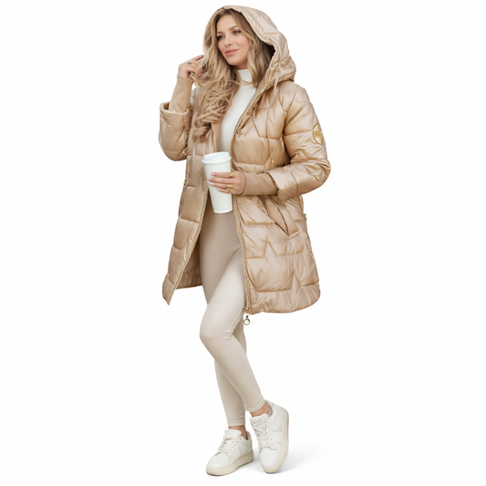 ZAIRA | ELEGANTE ABRIGO CON CAPUCHA